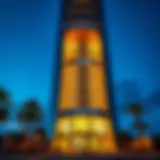 Exterior view of Al Manzil Tower showcasing its modern architecture