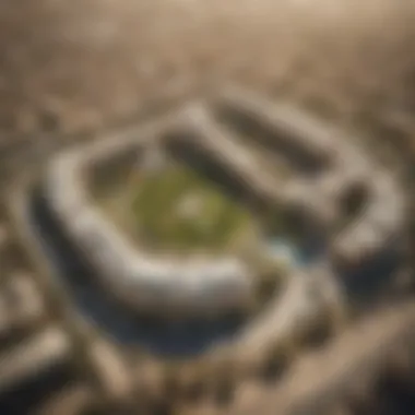 Aerial View of Al Qusais Aerial view of Al Qusais showcasing the modern architecture and green spaces.