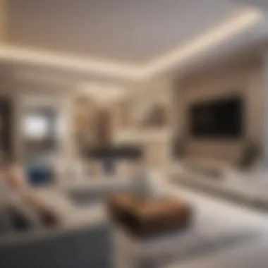Stylish Apartment Interior in Al Qusais Interior of a stylish apartment in Al Qusais highlighting contemporary design.