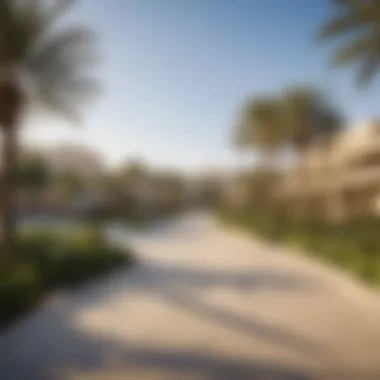 Community Park in Al Qusais Community park in Al Qusais featuring recreational areas and families enjoying leisure time.