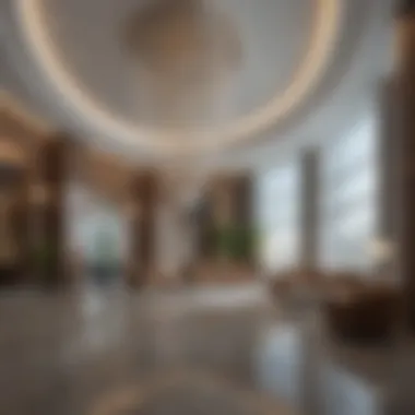 Interior Design Excellence of Al Waleed Tower Interior design elements reflecting modern luxury within Al Waleed Tower
