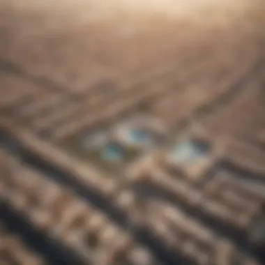 Aerial View of Aljada Aerial view of Aljada showcasing its architectural design