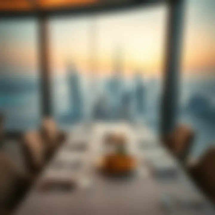 Dining experience with a view in Burj Khalifa
