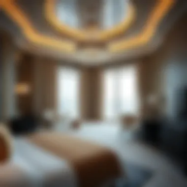 Luxurious hotel room interior in Burj Khalifa
