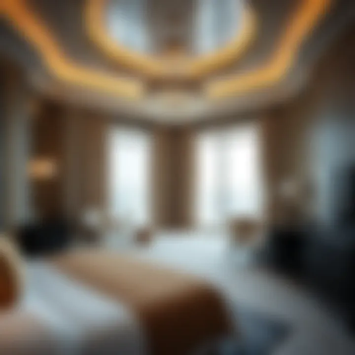 Luxurious hotel room interior in Burj Khalifa
