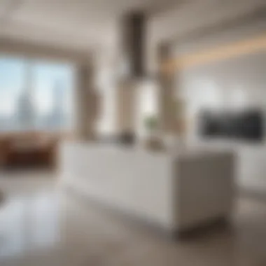 State-of-the-Art Kitchen Design Modern kitchen layout in Burj Khalifa