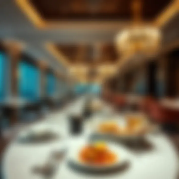 Gourmet dining experience featuring exquisite dishes at Caesars Palace