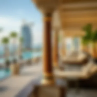 Luxurious recreational amenities including the pool and beach area