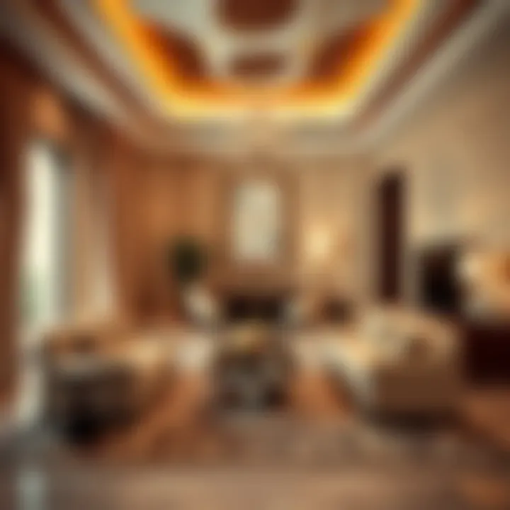 Elegant interior design of a suite at Caesars Palace