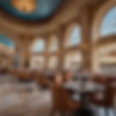 Dining Experience at Caesars Palace Dubai Elegant dining space within Caesars Palace Dubai highlighting exquisite culinary offerings