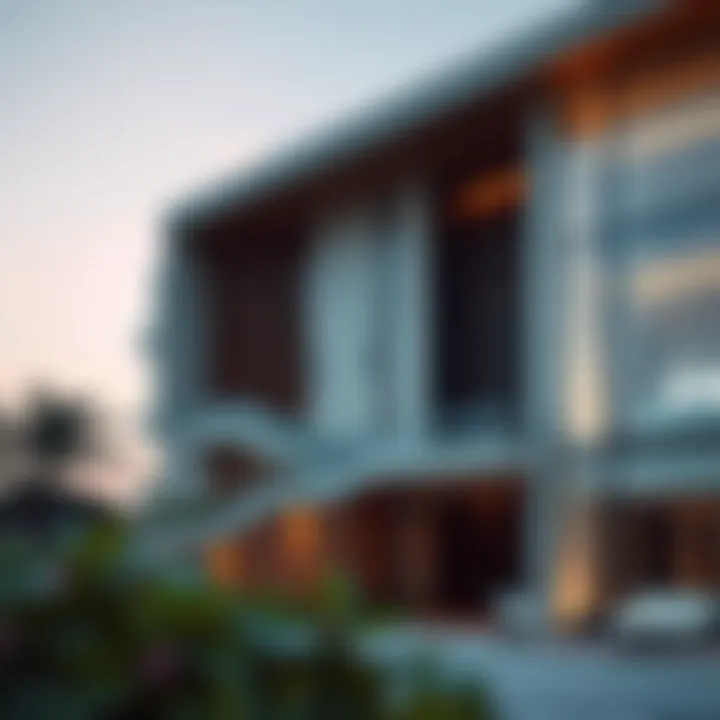 Exterior view of Como Residence showcasing modern architecture