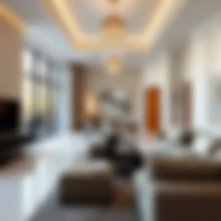 Luxurious interior of a Como Residence apartment