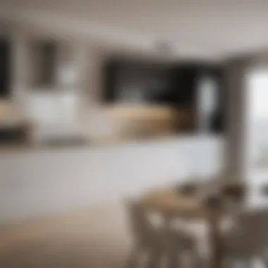 Modern Kitchen in Service Apartments Modern kitchen setup in a service apartment