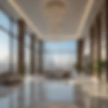 Elegant Interior Design of Meera Tower Interior design elements of Meera Tower reflecting elegance and modernity
