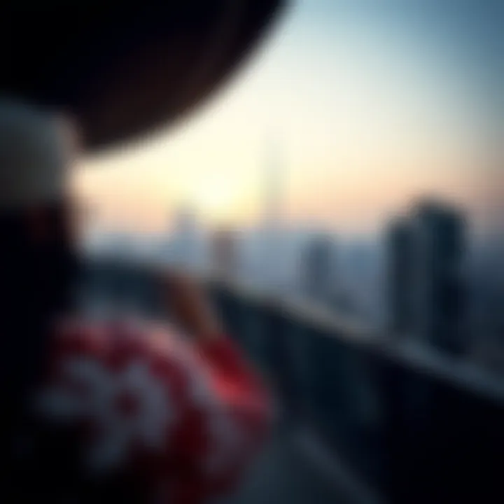 A panoramic view of Dubai skyline from Crest Grande