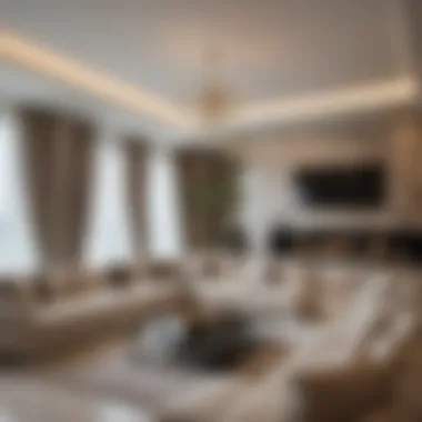 Stylish Living Space in Dubai Stylish living room in a Dubai rental apartment