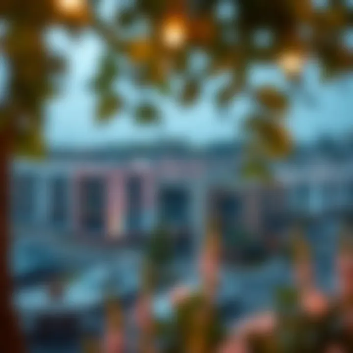 Vibrant neighborhood view surrounding Eleganz by Danube highlighting lifestyle and amenities