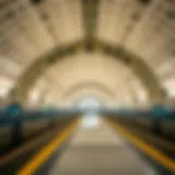 Architectural marvel of Emirates Tower Metro Station