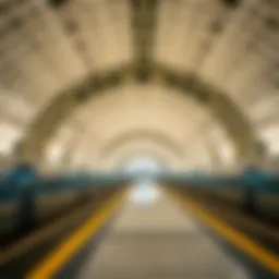 Architectural marvel of Emirates Tower Metro Station