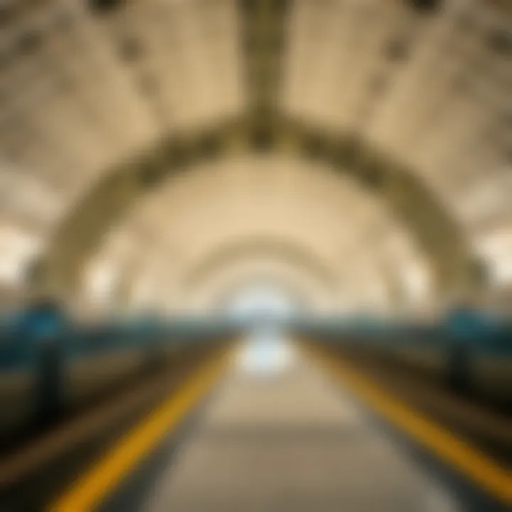 Architectural marvel of Emirates Tower Metro Station