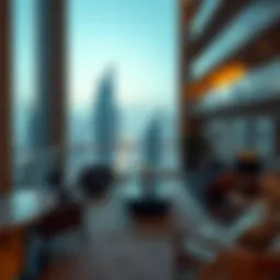 Luxurious apartment view in Dubai