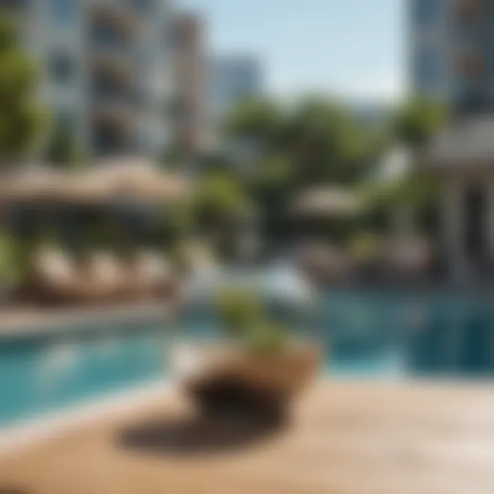 Luxurious poolside amenities at Address Harbour Point