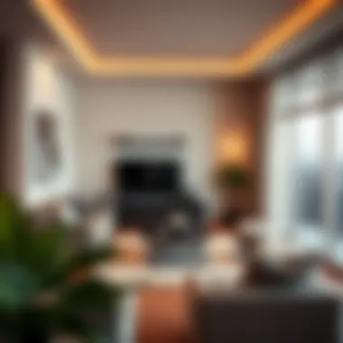 Cozy living space in a budget apartment