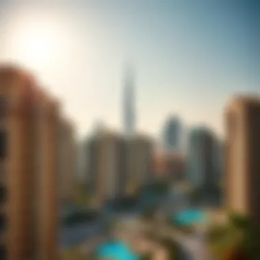 Vibrant Dubai skyline showcasing apartment buildings