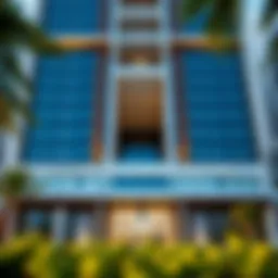 Exterior view of Al Asmawi Building showcasing its architectural design