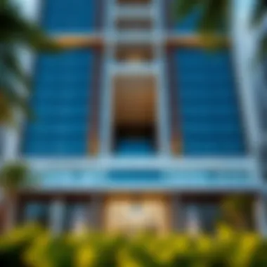 Exterior view of Al Asmawi Building showcasing its architectural design