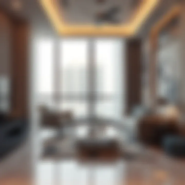 Interior layout of a typical apartment in Al Khail Gate
