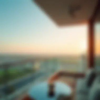 Scenic view from the balcony of Al Manar Grand Hotel Apartment