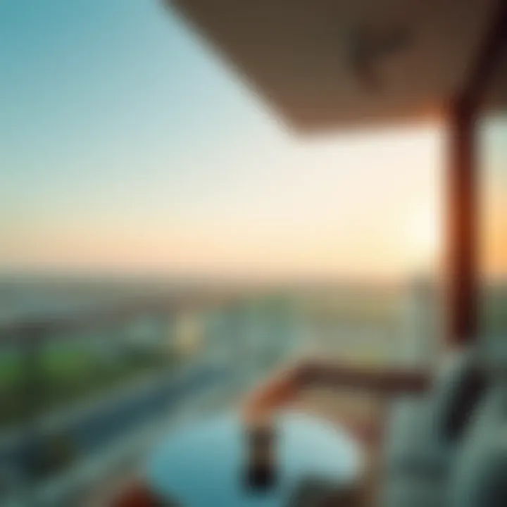 Scenic view from the balcony of Al Manar Grand Hotel Apartment