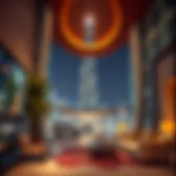 Stunning view of Al Mansour Tower showcasing its modern architectural design