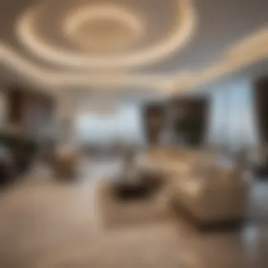 Interior of Al Mur Tower Unit Luxurious residential interior of a unit in Al Mur Tower