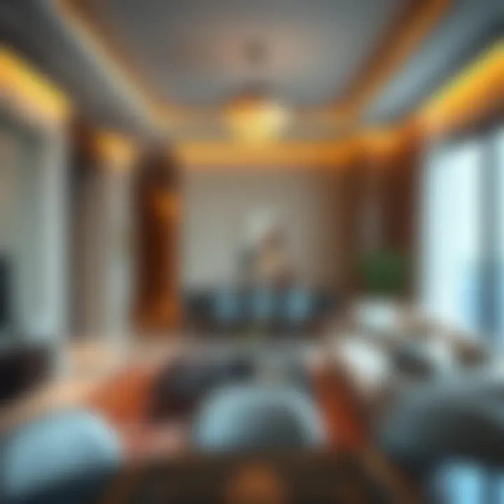Luxurious interior layout of a unit in Al Sayyah Residence