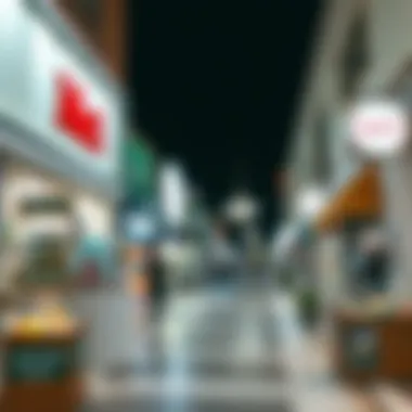 Local shopping area in Nad Al Hamar