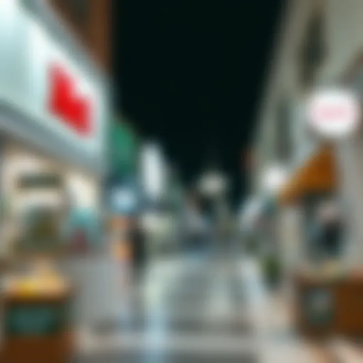 Local shopping area in Nad Al Hamar