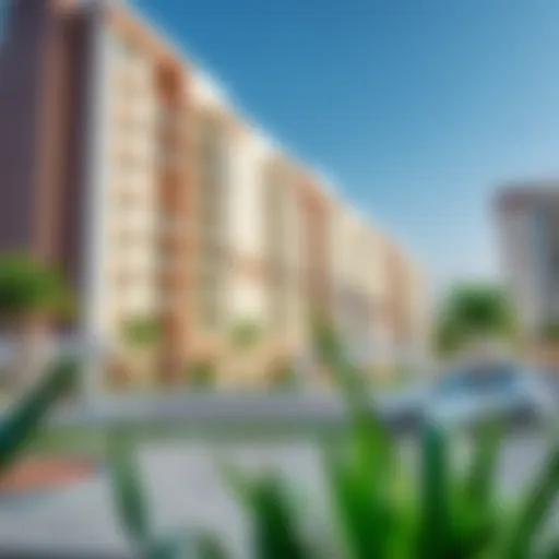 Modern apartment building in Nad Al Hamar