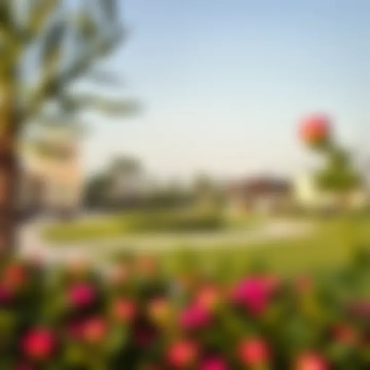 Community amenities in Al Warqa, including parks and recreational facilities