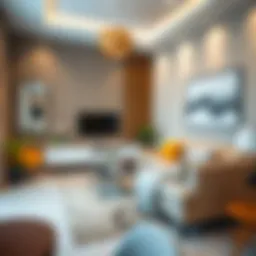 Modern apartment interiors in Al Warqa showcasing stylish design