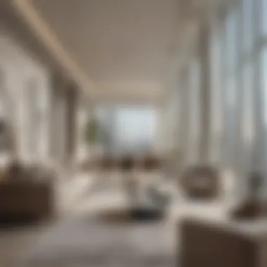 Luxurious Interiors of World Trade Center Apartments Luxurious apartment interiors highlighting contemporary design and comfort