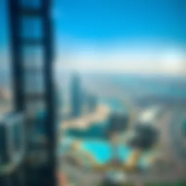 Aerial Perspective of the API Tower's Location Aerial view highlighting the API Tower's location in Dubai