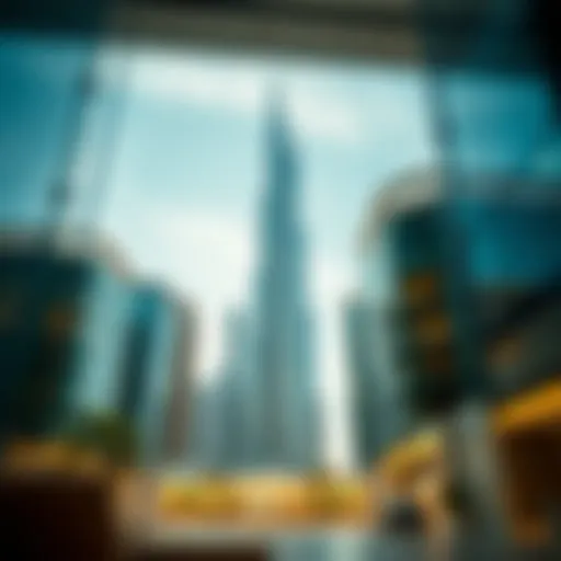 Stunning architectural view of the API Tower in Dubai Internet City