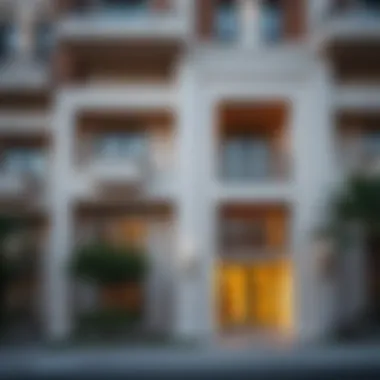 Unique Exterior of Binghatti Apartments Exterior facade of Binghatti Apartments showcasing unique architectural elements