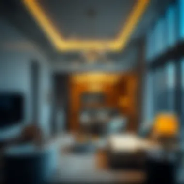 Luxurious Interior of a Binghatti Apartment Interior shot highlighting luxurious features and modern design in a Binghatti apartment
