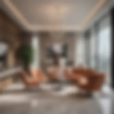 Stylish Couple Partition Living Space Stylish couple partition living space in Dubai