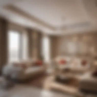 Interior view of a cozy flat in Al Qusais