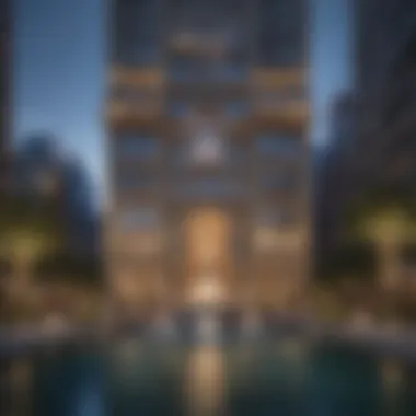 Architectural Marvel of Address Fountain View Stunning architectural view of Address Fountain View