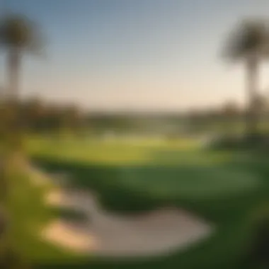 Lush Fairways of Golf Green Lush fairways of Golf Green at Damac Hills